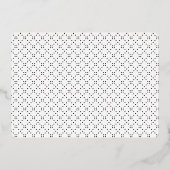 Goldweißer Grand-Script-Abschluss mit 4 Fotos Folieneinladung (Rückseite)