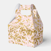 Goldweißer rosa Confetti Geschenkschachtel (Vorderseite)