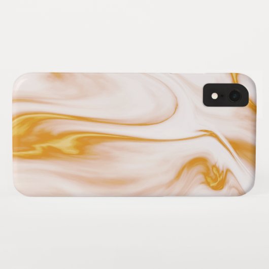 Goldweißer und rosa Marmor Case-Mate iPhone Hülle (Rückseite (Horizontal))