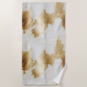 Goldweißer Western Strandtuch (Vorderseite)