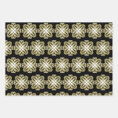 Goldweißes Design - individueller Hintergrund Geschenkpapier Set (Vorderseite)