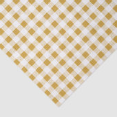 Goldweißes Gingham-Muster Seidenpapier (Ausschnitt)