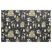 Goldweißes Hirschbärenmuster Stoff (Fat Quarter (45,7 x 55,9 cm))