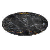 Goldweißes Marmordesign Schneidebrett (Ecke)