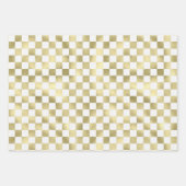 goldweißes Quadratzoll Geschenkpapier Set (Vorderseite 3)