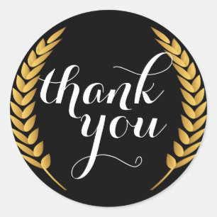 Goldweizen-Korn hält danken Ihnen um Aufkleber au