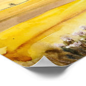 Goldweizenfeld in Oxfordshire Poster (Ecke)