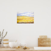 Goldweizenfeld in Oxfordshire Poster (Küche)