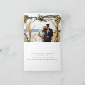 Goldweltkarte mit eingefaltetem Foto Dankeskarte (Innenseite)