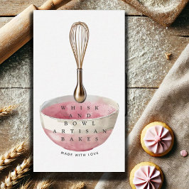 Goldwhisk Pink Baker Bäckerei Koch Caterer Visitenkarte