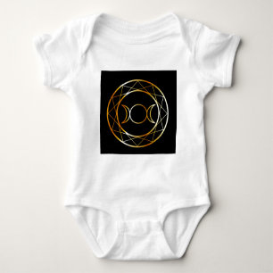 GoldWiccan Symbol Dreiergruppen-Göttin Baby Strampler