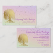 *~* Goldwildbaumsteine Rainbow Pastell Visitenkarte (Vorne/Hinten)