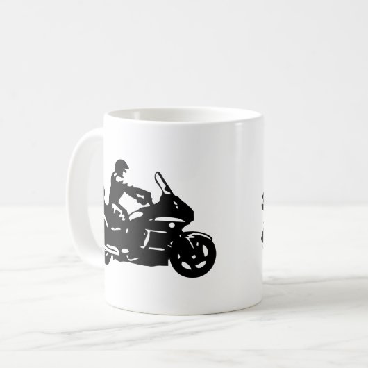 goldwing Radfahrermotorrad moto Kaffeetasse (Vorderseite Links)