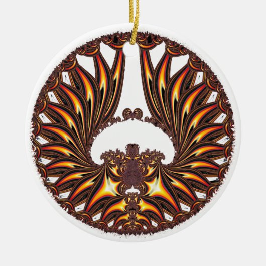 'GoldWings' Keramikornament (Vorne)
