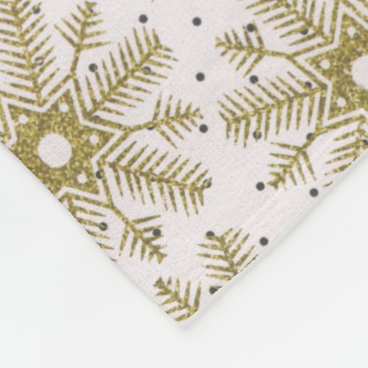 Goldwinter Schneeflocke-Schnee-Decken-Fleece Fleecedecke (Ecke)