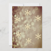 Goldwinterwunder - Bokee-Schneeflocken Einladung (Rückseite)