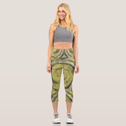 Goldwirbel IV Capri Leggings (Vorderseite)