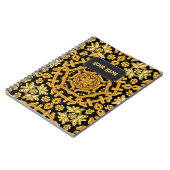 Goldwork-Stickerei-Muster - Hinzufügen von Text zu Notizblock (Linke Seite)