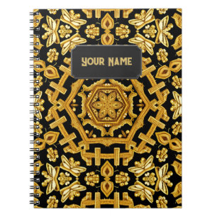 Goldwork-Stickerei-Muster - Hinzufügen von Text zu Notizblock