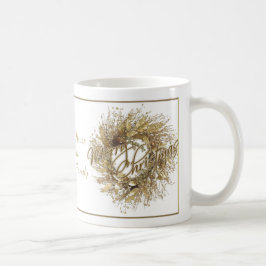 Goldwreath-frohe Weihnacht-Kaffee-Tasse Kaffeetasse