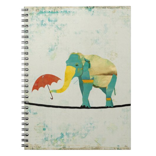 Goldwürdevolles Elefant-Notizbuch Notizblock (Vorderseite)