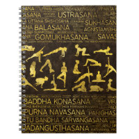 Goldyoga Asanas/Pose-Sanskrit Wort-Kunst