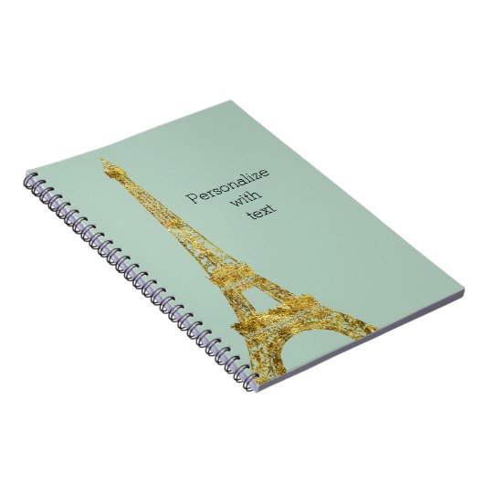 Goldzauber-Eiffelturm Notizblock (Rechte Seite)