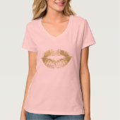 Goldzauber-Lippen T-Shirt (Vorderseite)