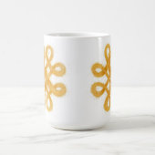 GOLDZELLTIK KNOCHEN Weiße Tasse (Mittel)