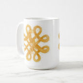 GOLDZELLTIK KNOCHEN Weiße Tasse (Vorderseite Links)