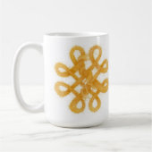 GOLDZELLTIK KNOCHEN Weiße Tasse (Links)