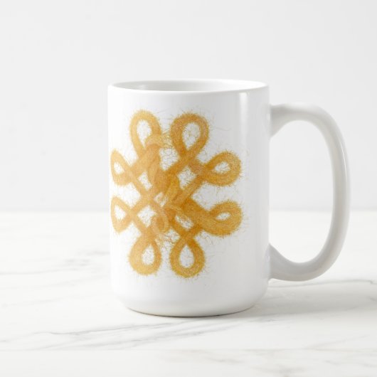 GOLDZELLTIK KNOCHEN Weiße Tasse (Rechts)