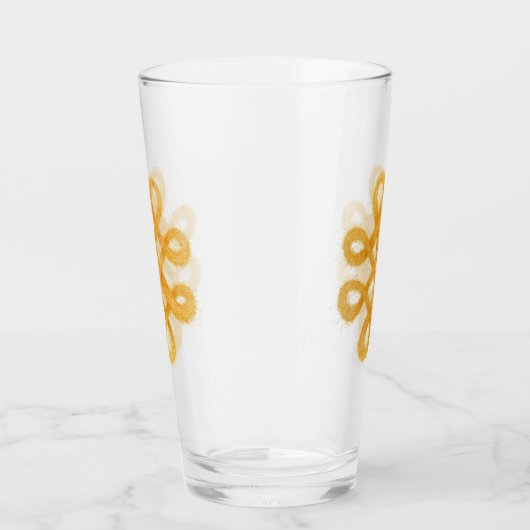 GOLDZELLTIK KNOT Pint Trinkglas Glas (Links)