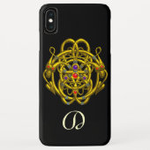 GOLDZELLTISCHE KNOTEN MIT ZWEI DRACHEN Case-Mate iPhone HÜLLE (Rückseite)
