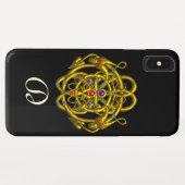 GOLDZELLTISCHE KNOTEN MIT ZWEI DRACHEN Case-Mate iPhone HÜLLE (Rückseite (Horizontal))