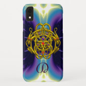 GOLDZELLTISCHE KNOTEN MIT ZWEI DRACHEN Case-Mate iPhone HÜLLE (Rückseite)