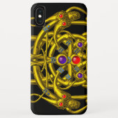 GOLDZELLTISCHE KNOTEN MIT ZWEI DRACHEN Case-Mate iPhone HÜLLE (Rückseite)