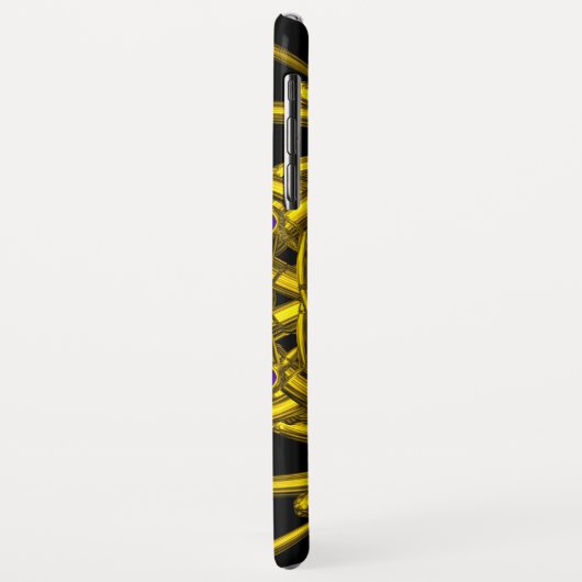 GOLDZELLTISCHE KNOTEN MIT ZWEI DRACHEN Case-Mate iPhone HÜLLE (Hinten/Links)