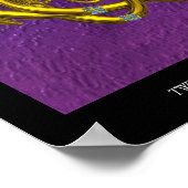 GOLDZELLTISCHE KNOTEN MIT ZWEI DRACHEN POSTER (Ecke)