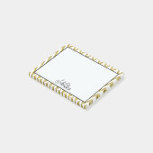 GoldZickzack Streifen Post-it Klebezettel (angewinkelt)