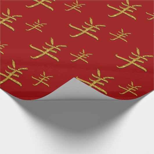 Goldziege Geschenkpapier (Ecke)