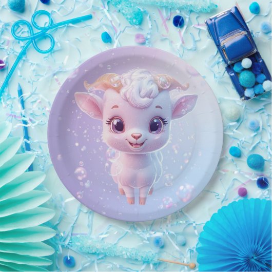 Goldziege Pappteller (Party)