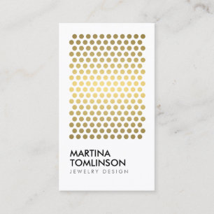 Goldzirkel auf der White Designer Business Card Visitenkarte