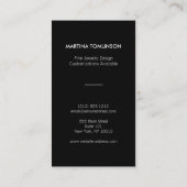 Goldzirkel auf der White Designer Business Card Visitenkarte (Rückseite)