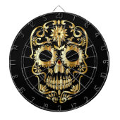 Goldzucker-Schädel Dartscheibe (vorne)