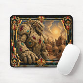 Golem, Art Deco Mythisch Mousepad (Mit Mouse)
