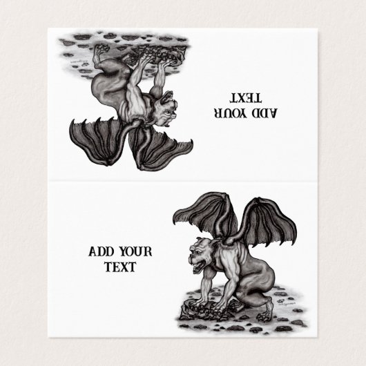 Golem Gargoyle (Außenseite Aufgefaltet)