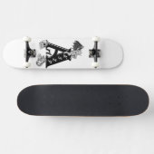 Golem - Gargoyle auf Logo und Skull Skateboard (Horizontal)