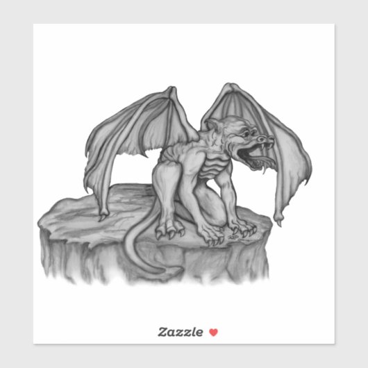 Golem Gargoyle Aufkleber (Blatt)