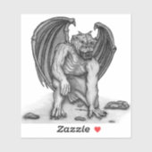 Golem Gargoyle Aufkleber (Blatt)